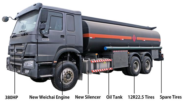 380HP Used Howo Oil Tanker Truck 10 Wheeler for Sale in Jamaica