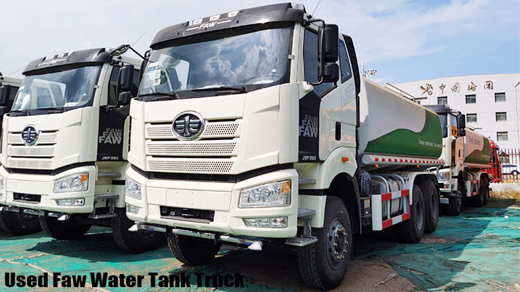6x4 Faw Used Water Tanker Truck for Sale in Nigeria