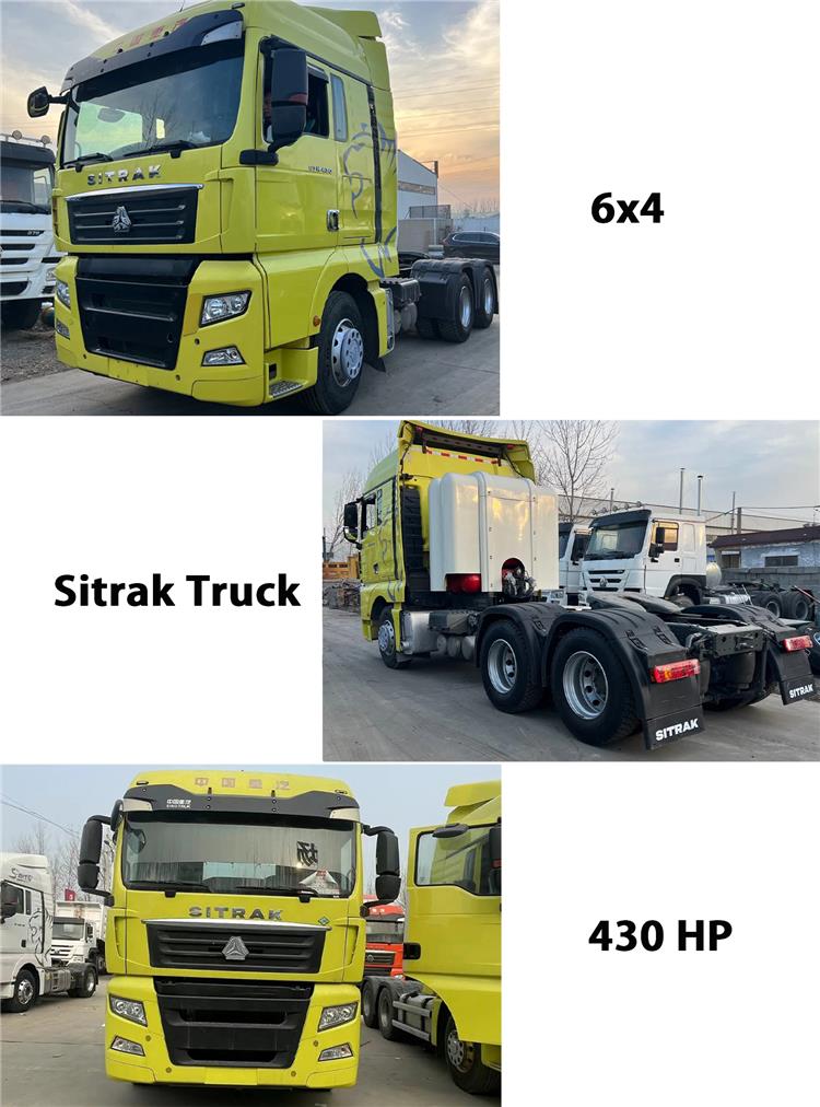 Used Howo Sitrak Truck Tractor 430HP Tractor Truck Price for Sale In Ghana