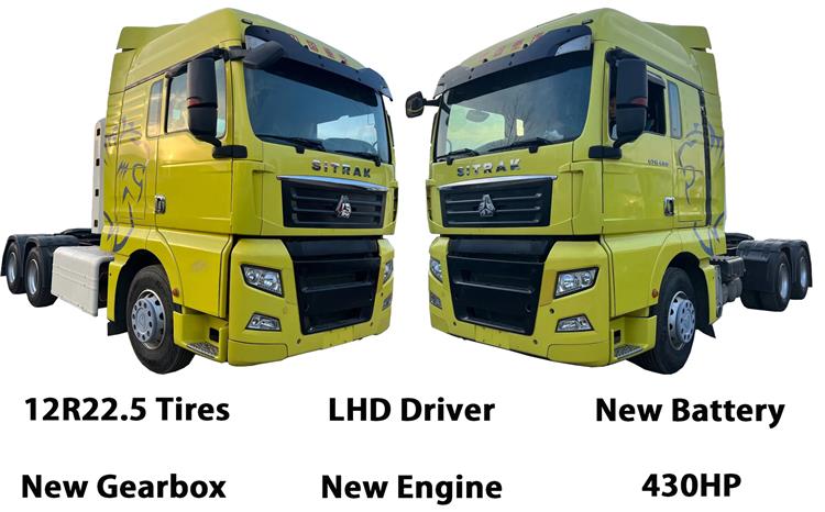 Used Howo Sitrak Truck Tractor 430HP Tractor Truck Price for Sale In Ghana