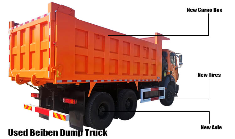 Second Hand Beiben 6x4 North Benz Dump Truck Price