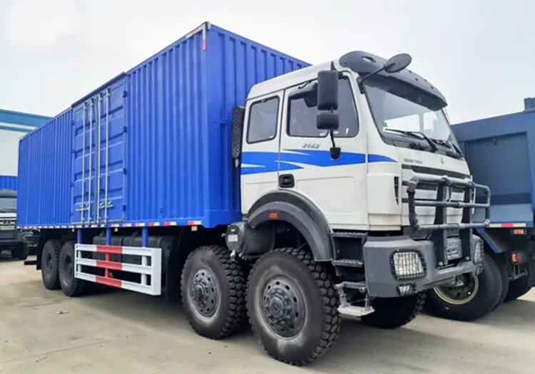 12 Wheeler Northbenz Beiben Used Cargo Box Trucks for Sale