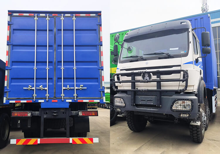 12 Wheeler Northbenz Beiben Used Cargo Box Trucks for Sale