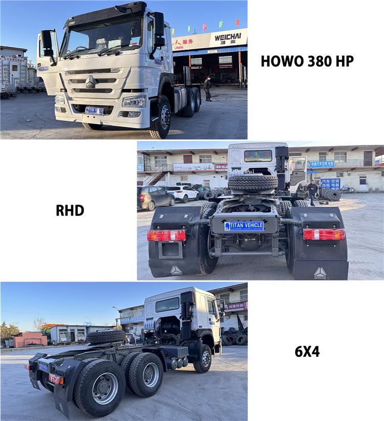Second Hand Howo 380HP Truck Tractor RHD Euro 2 for Sale In Tanzania