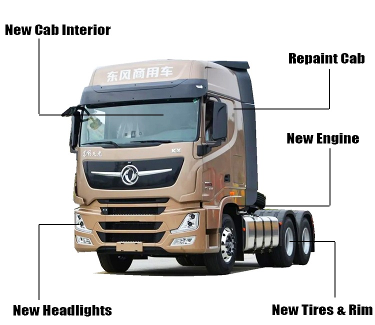 6x4 Used Dongfeng Tractor Truck for Sale