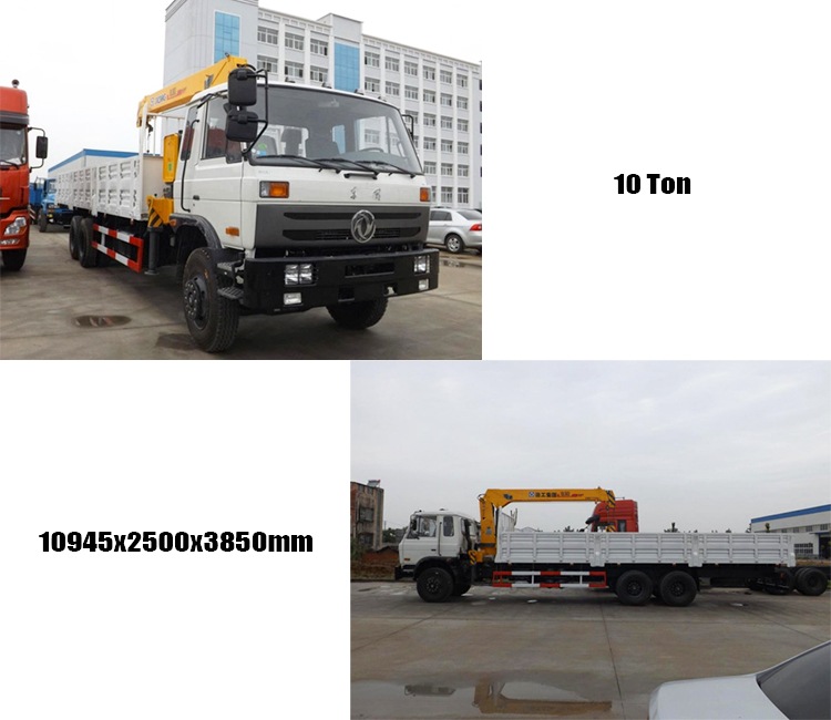 Dongfeng 6x4 Used Crane Truck for Sale Price