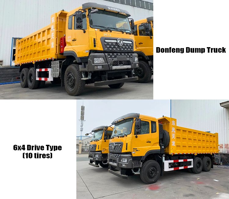 2023 6x4 Used Dongfeng Dump Truck Price