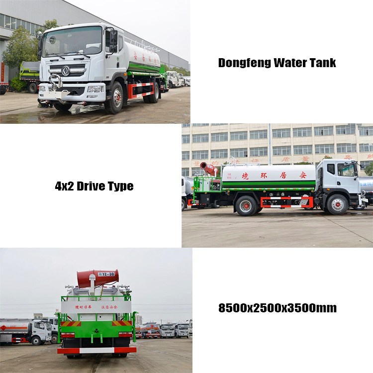 4x2 Used 2023 Dongfeng Water Tank Truck for Sale