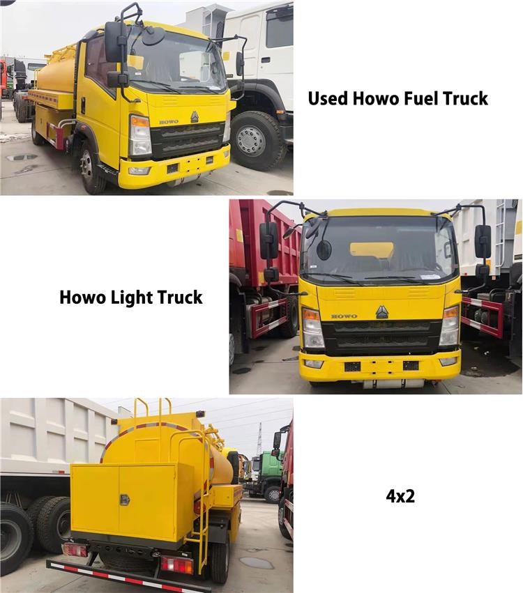 Second Hand Sinotruk Homan H3 5CBM Fuel Tank Truck 4*2 for Sale