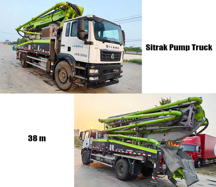 Used 38m Sitrak Zoomlion Concrete Pump Truck for Sale