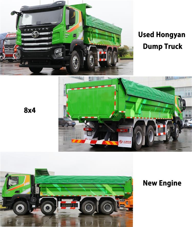 Used Hongyan Genlyon Dump Truck 8x4 12 Wheeler for Sale In Nigeria