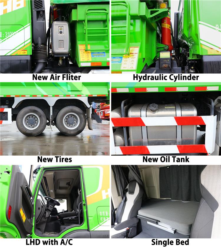 Used Hongyan Genlyon Dump Truck 8x4 12 Wheeler for Sale In Nigeria