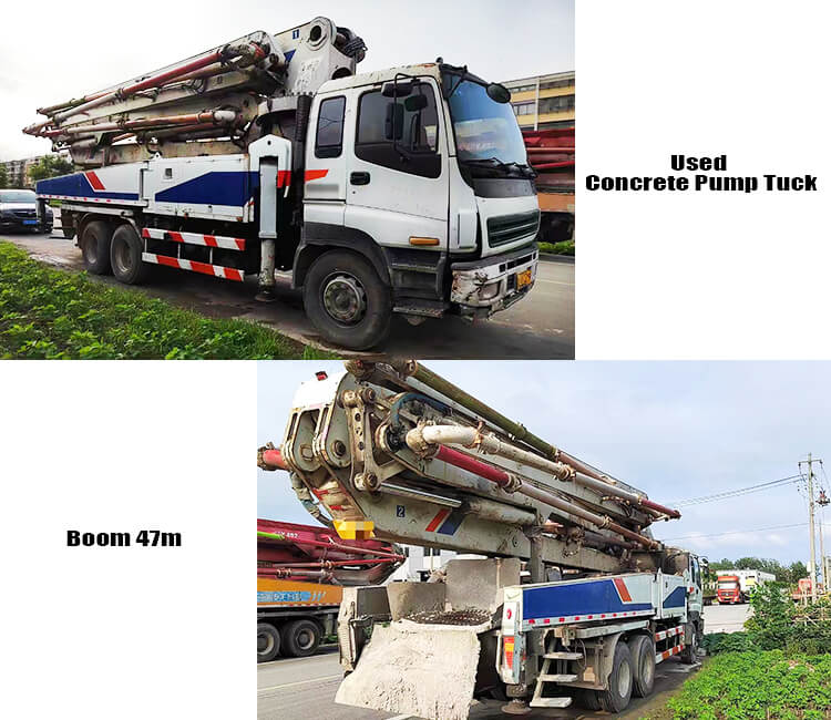 47m Used Isuzu Concrete Pump Truck for Sale