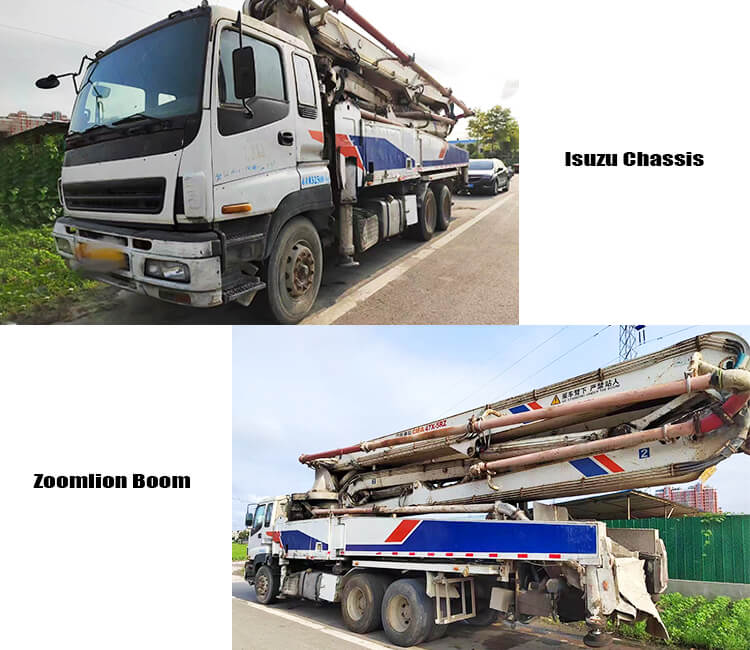 47m Used Isuzu Concrete Pump Truck for Sale