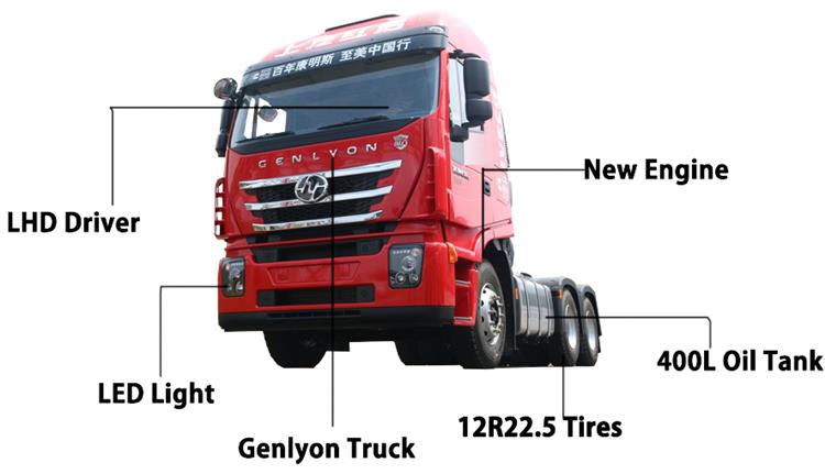 Old Second Hand Hongyan Genlyon Truck Tractor for Sale In Cameroon