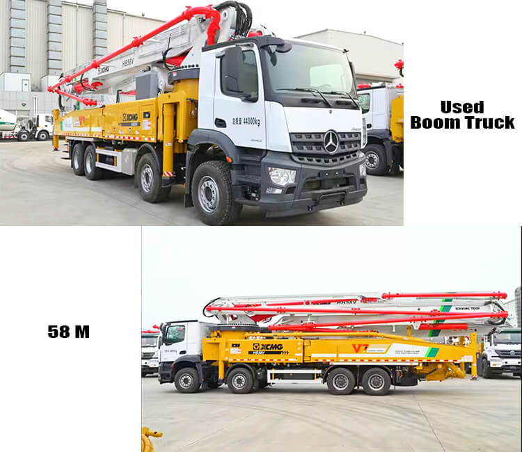 58m Mercedes Benz XCMG Used Concrete Boom Pump for Sale