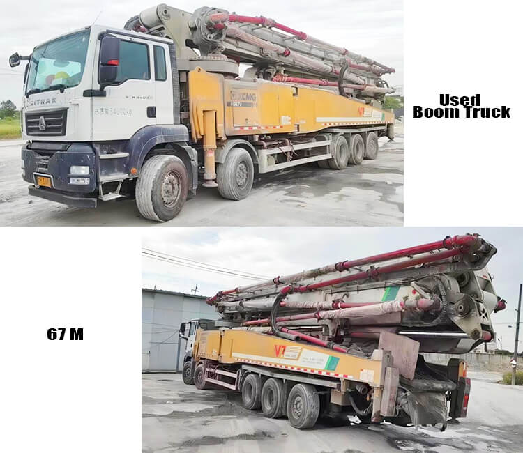 67m Xcmg Used Boom Concrete Pump Truck for Sale