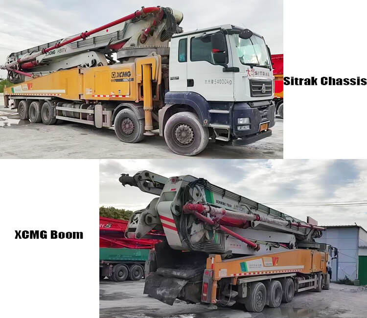 67m Xcmg Used Boom Concrete Pump Truck for Sale