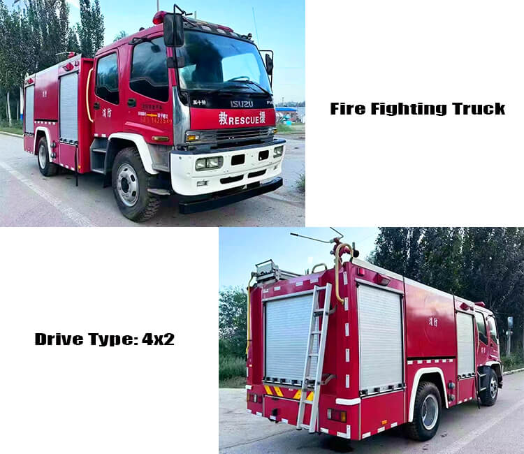 Isuzu 4x2 Used Fire Fighting Truck for Sale in Iran