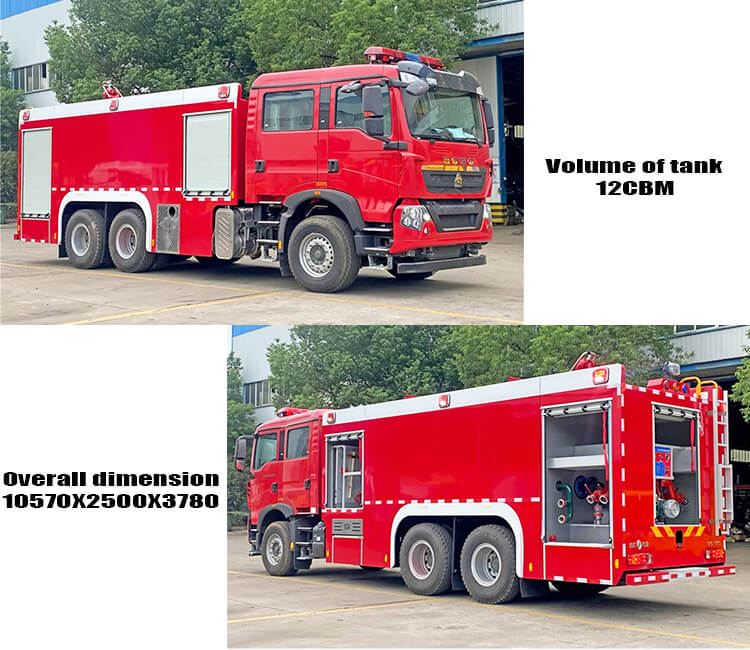 6x4 Sinotruk Howo Used Fire Rescue Trucks for Sale
