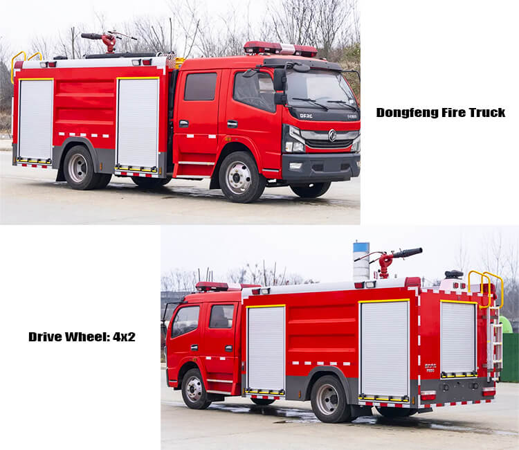 4x2 Dongfeng Water Foam Firefighting Truck Price