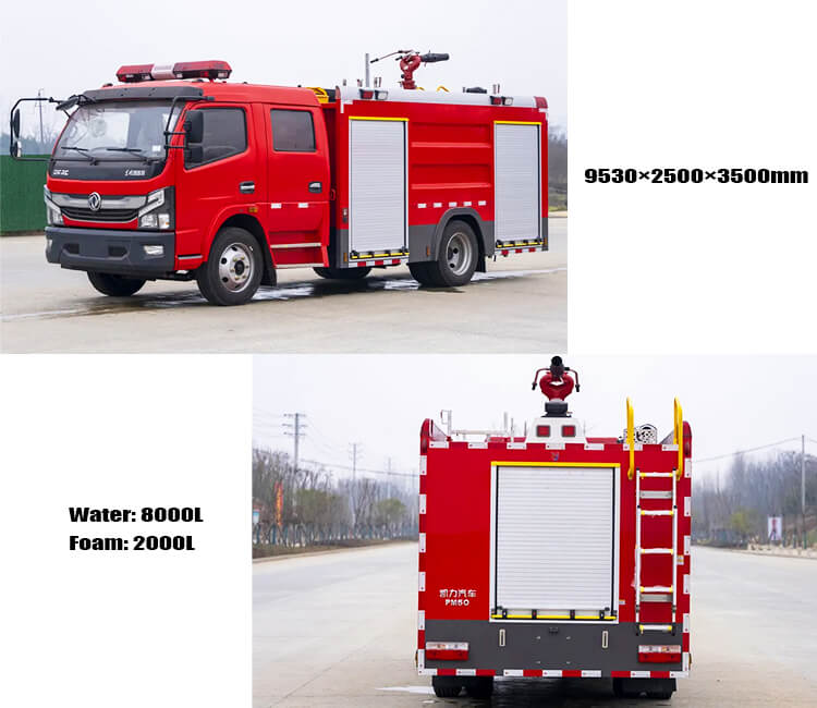4x2 Dongfeng Water Foam Firefighting Truck Price