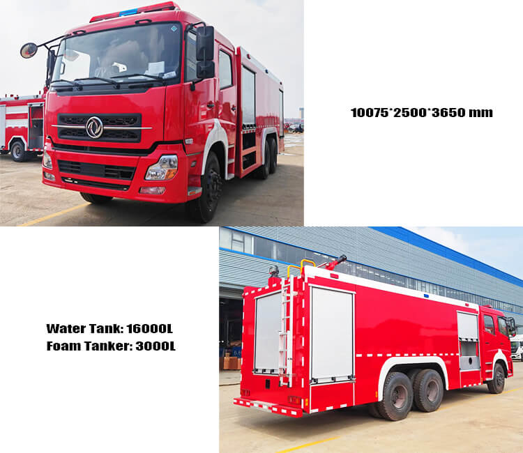 6x4 Dongfeng Used Fire Rescue Trucks for Sale