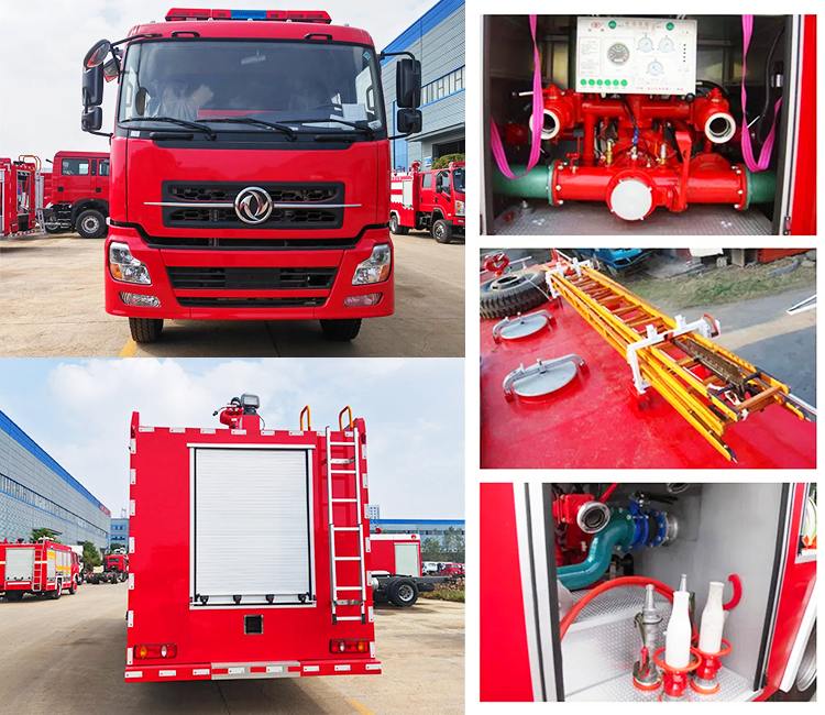 6x4 Dongfeng Used Fire Rescue Trucks for Sale