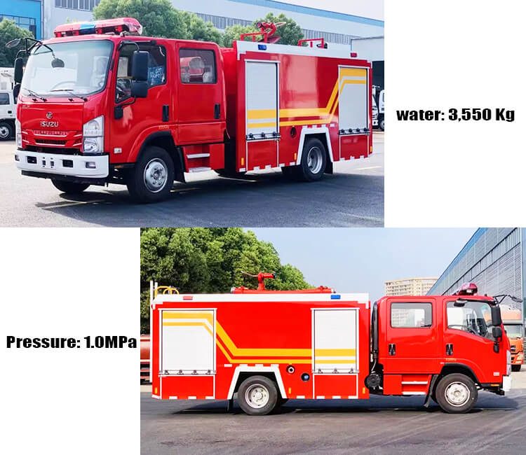 New and Old 4x2 Isuzu Fire Truck for Sale Price