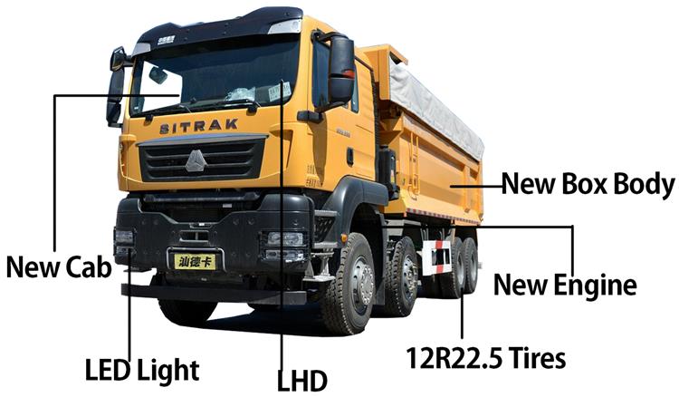 Used Sinotruk Sitrak G7W 400 Dump Truck Price for Sale In Mali