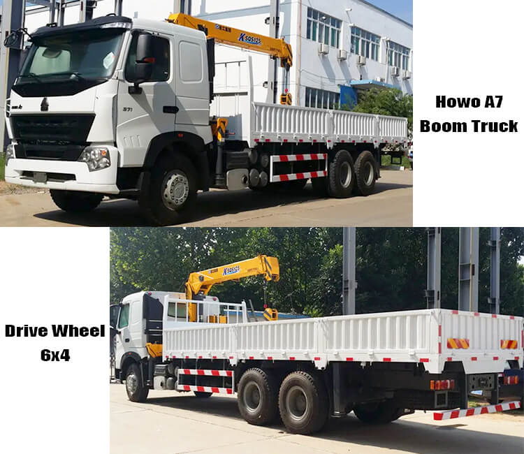 Sinotruk Howo A7 6x4 Used Boom Truck for Sale in Congo