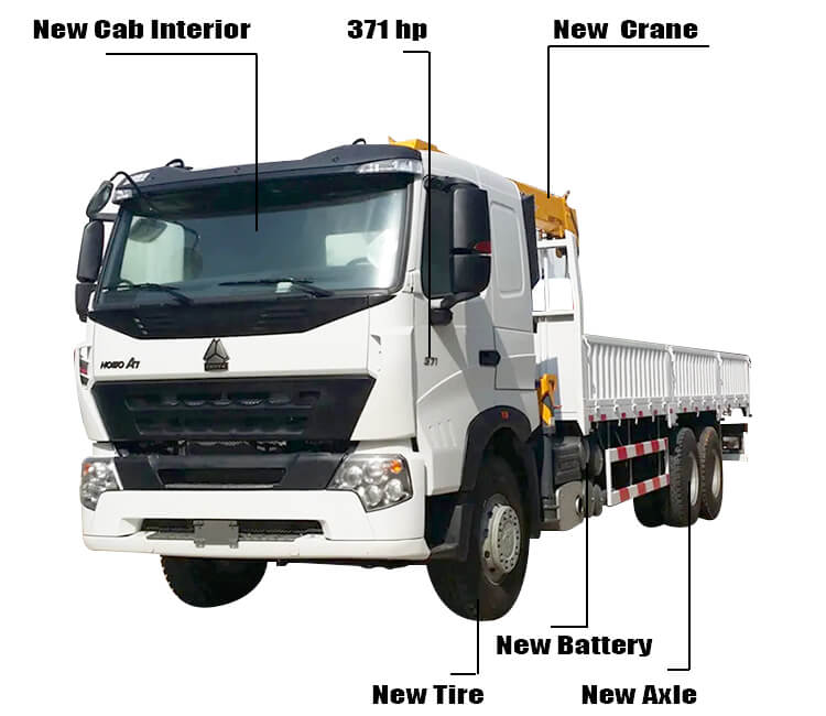 Sinotruk Howo A7 6x4 Used Boom Truck for Sale in Congo