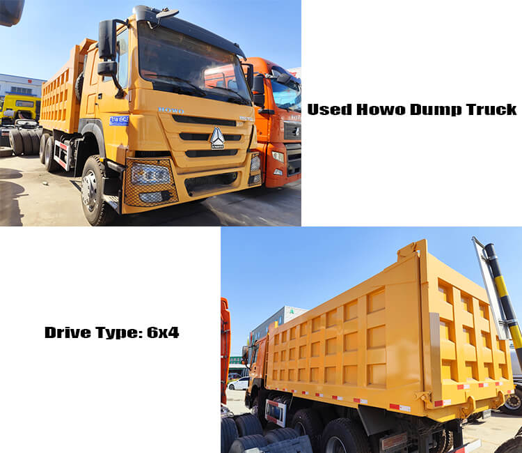 Euro 2 10 Tires Used Howo Dump Truck 371 for Sale in Nigeria