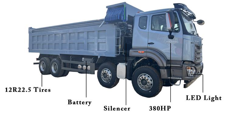 Used Howo NX 8x4 Dump Truck for Sale In Ghana