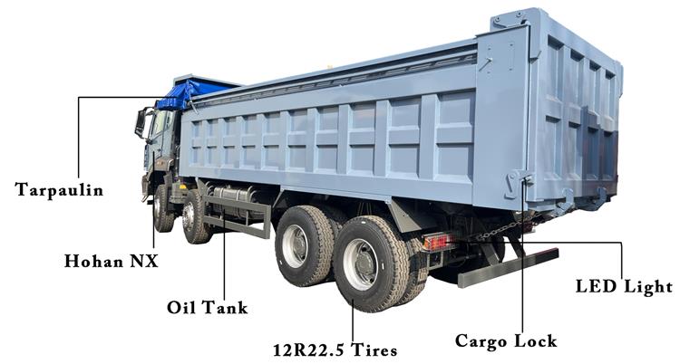 Used Howo NX 8x4 Dump Truck for Sale In Ghana