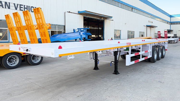 3 Axle 40 Foot Flatbed Semi Trailer for Sale in Nigeria Lagos
