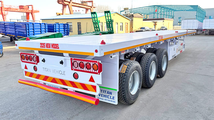 3 Axle 40 Foot Flatbed Semi Trailer for Sale in Nigeria Lagos