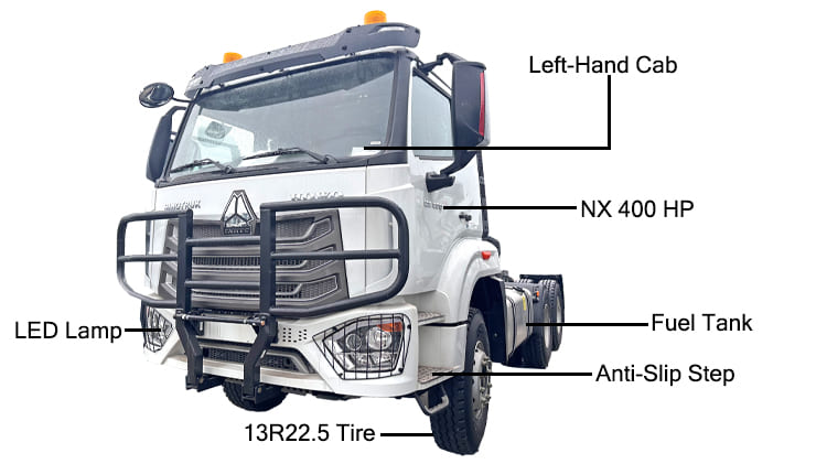 Used Sinotruk Howo 6x4 Tractor Trucks 400HP For Sale in Nigeria