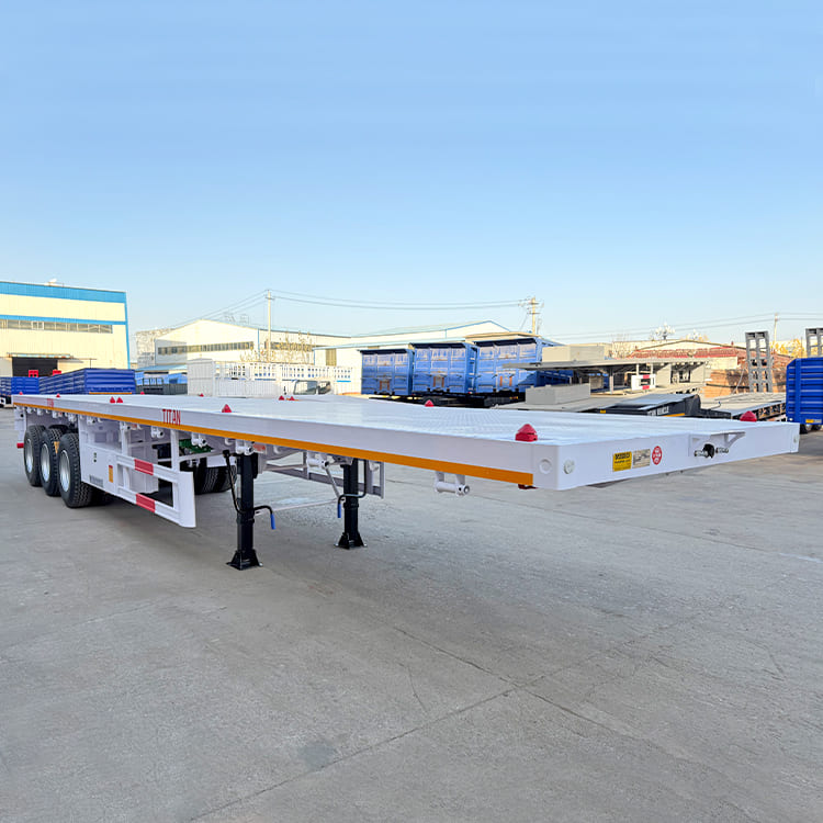 3 Axle 40 Foot Flatbed Semi Trailer
