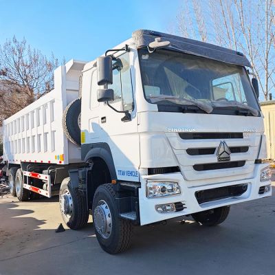 LHD Euro II Used Sinotruk Howo 12 Wheeler Dump Truck