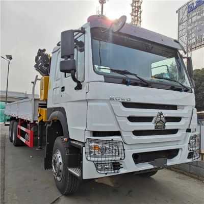 Used Sinotruk Howo 6x4 Truck Mounted Crane